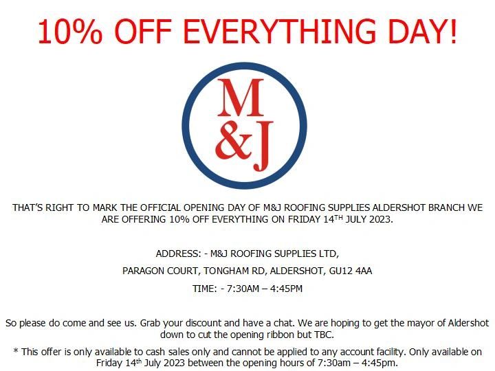 Official opening day for Aldershot branch!